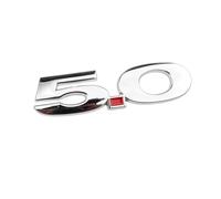 ALMVIS Adesivo for decalcomanie di spostamento 5.0 in metallo 3D for auto adatto Fit For Ford Mustang GT500 5.0 Logo adesivi for lo styling dell'emblema del distintivo del bagagliaio dell'auto adesivi