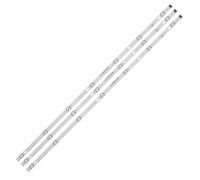 ALMVIS Kit 3 Pezzi 7LED 830mm Striscia di Retroilluminazione A LED Adatta for LG 43UK6300PLB 43UJ651V 43UJ701V 43UJ65_UHD_L Innotek 17Y 43 Pollici_A LC43490074A Luce TV LED
