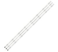 ALMVIS Kit 3 Pezzi 8LED 850mm Striscia di retroilluminazione a LED UF64 UHD_A 43LH60_FHD_A Adatta for LG 43UF6407 43UH619V 43UH603V 43LH5700 HC430DGN-SLNX5 Luce TV LED