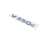 ALMVIS Lettere 3D V260L V220d V250d V300d Night Edition Emblema Adatto for Mercedes Adatto for Benz V W447 Distintivo Auto Targa Bagagliaio Logo Adesivo Adesivi con Logo per Auto(Silver V250d)