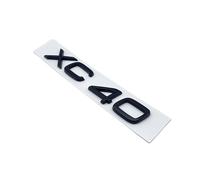 ALMVIS Nero Lucido Argento Emblema Targhetta Adesivo Misura for Volvo XC40 B3 B4 T3 T4 T5 for Volvo Trunk Lid Badge Modelli Decal Car Sticker Adesivi con Logo per Auto(Glossy Black XC40)