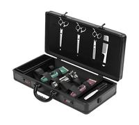 Alnemy Barbiere Case portatile con serratura sicura per password, organizer per attrezzi da viaggio, borsa per il trasporto, Nero