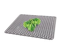 Alnemy Tappetino per Lavello in Silicone per Alimentari, Antiscivolo, Resistente alle Alte Temperature, Grigio Scuro