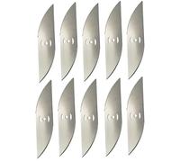 ALNENWT 2-10 Pezzi da 150 mm in Metallo for Lame di Ricambio for Tosaerba, Accessori for Agricoltura e bonifica di Terreni incolti(10PCS Blade)