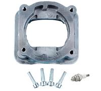 ALNENWT Base del Cilindro, Coppa del Motore Inferiore, Coperchio dell'albero Motore, Adattatore, Cuscinetto, Adatto for Motosega Hus-qvarna 340 345 350 346XP 351 353 n. 503885901
