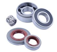 ALNENWT Kit Gabbia Aghi paraolio Cuscinetto a Sfere Albero Motore MS240 MS260 for Motosega ST-IHL 026 PRO AV 024 MS 240 260 Parte 95230034260(1 Set)