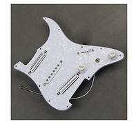 Alnico 5 Hot Rails-Single Coil Pickup Prewired Guitar Pickguard SSS Set 1T1V Control Battipenna precablati Set (Color : 04)