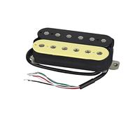 Alnico 5 Humbucker Pickup Double Coil Guitar Electric Pickup Collo O Bridge Zebra Colore Pickup chitarra elettrica (Color : 1pc Bridge)
