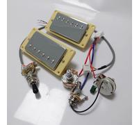 Alnico 5 Humbucker Pickup stile LP con interruttore 1V1T cablaggio 4C cromato cromato per pezzi di ricambio per chitarra LP SG