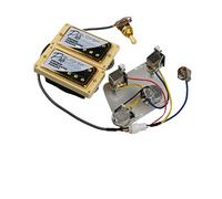 Alnico 5 Pickup Humbucker Pickup Elettrici Pickup Probiucker Push/Pull Cablaggio Per For Gibson Pickups Set per Chitarra Elettrica(Golden YE Frame)