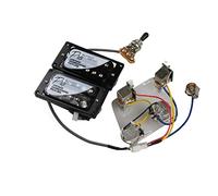Alnico 5 Pickup Humbucker Pickup Elettrici Pickup Probiucker Push/Pull Cablaggio Per For Gibson Pickups Set per Chitarra Elettrica(Black BK Frame)
