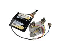 Alnico 5 Pickup Humbucker Pickup Elettrici Pickup Probiucker Push/Pull Cablaggio Per For Gibson Pickups Set per Chitarra Elettrica(Zebra BK Frame)