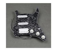 Alnico 5 Pickup Loaded Prewired Guitar Pickguard SSH HSS Parti Per Chitarra Elettrica (Color : Bk 4ply)