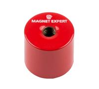 Alnico 5 Profonda Pentola Magnete - 27mm Diametro X 25mm Spesso X M6 Foro - 6kg