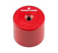 Alnico 5 Profonda Pentola Magnete - 35mm Diametro X 30mm Spesso X M6 Foro - 14kg