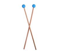 Alnicov 1 paio di bacchette per batteria,bacchette per xilofono Glockenspiel Testina in plastica rigida per bacchette Bacchette blu