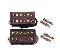 Alnicov 1 Set Pickup per chitarra in palissandro Neck & Bridge 50 / 52Mm Pickup humbucker per chitarra elettrica a 6 corde con viti dorate