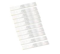 Alnicov 10 pezzi intarsio materiale bianco madreperla gusci di conchiglie foglio per chitarra parti della tastiera 43 * 7 * 1,2 mm