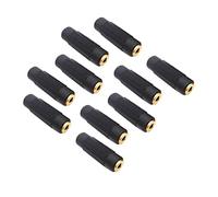 Alnicov 10PCS Jack stereo da 3,5 mm a jack stereo da 3,5 mm Connettori adattatore Accoppiatore stereo da femmina a femmina