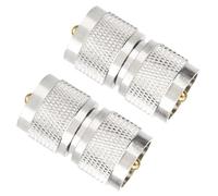 Alnicov 2 adattatori UHF PL-259 UHF maschio a UHF maschio cavo coassiale adattatore per radioamatori
