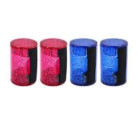 Alnicov 2 PCS Chitarra Sand Hammer Finger Shaker Ritmo Sand Shaker per Chitarra Ukulele Mandolino Banjo Strumento Musicale (Blu + Rosa)