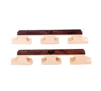 Alnicov 2 pezzi a 5 corde in legno di rosa Banjo Leader Bridge Saddle con 3 piedi per accessori per chitarra Banjo