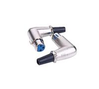 Alnicov 2 PZ 3-Spille 90 Gradi XLR Spina Femmina Microfono Altoparlante Ad Angolo Retto Adattatore per Microfono Altoparlanti ECC