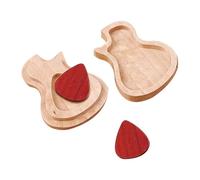 Alnicov 2 Pz Plettri in legno con scatola di legno Picks Holder Unico Chitarra Regalo per Chitarra Basso Mandolino Banjo Ukulele