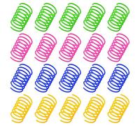 Alnicov 20 Pezzi Molla per Gatti, Strumento interattivo per Gatti per ammazzare Il Tempo e mantenersi in Forma Strumento di attività per Gatti Morbido e Durevole per schiacciare, mordere, cacciare