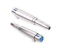 Alnicov 2PCS 3-Pin XLR a 1/4 Adattatori 3 Pin XLR Femmina a 6.35mm Femmina Mono Spina Presa di Conversione Connettore