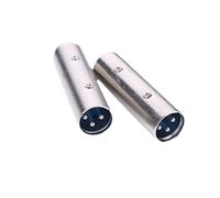 Alnicov 2PCS 3 Pin XLR Maschio a Maschio Adattatore XLR Extend connettore Gender Changer per Microfono Audio