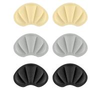 Alnicov 3 Paia di Cuscinetti per Tallone, Inserti per Cuscinetti per Tallone, Cuscinetti per Tallone autoadesivi, Solette Antiscivolo, Clip per Tallone con Forte Supporto Adesivo