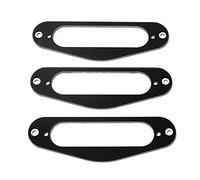 Alnicov 3 pz metallo singola bobina Surround pickup piastra anello di montaggio per chitarra elettrica TL nero