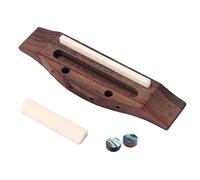 Alnicov 4 Corde Chitarra Parti Ponte In Palissandro & Sella Dado & Shell Dot Per Ukulele