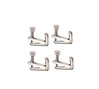 Alnicov 4 pezzi/set Accordatore per corde per violino Regolatori per accordatore fine Parti di ricambio per violino 3/4 4/4 Argento