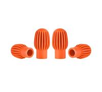Alnicov 4 pezzi tamburo smorzatore tamburo smorzatore in silicone Silenzioso pratica consigli per batteria accessorio di ricambio, arancione