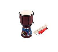 Alnicov 4 pollici Vintage africano Djembe Drum Legno Pelle di Capra Buon Suono Strumento Musicale Tradizionale