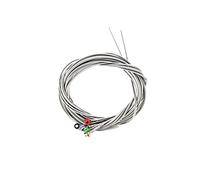 Alnicov 5 corde per chitarra basso, in acciaio inox, con estremità a sfera colorata per basso elettrico parti di ricambio