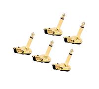 Alnicov 5 PZ 6.35mm Adattatore A Saldare Ad Angolo Retto Stile Pancake 1/4 "Spina Mono Piatto A Basso Profilo Per Microfono Altoparlante Strumento Chitarra