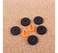Alnicov 5Pcs Drum Cymbal Stand 10mm di spessore Rondelle in feltro + 2Pcs Maniche lunghe in plastica con flangia per piatti