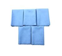 Alnicov 5PCS Panno di pulizia per lucidatura in microfibra universale per strumento musicale Chitarra Violino Pianoforte Clarinetto Tromba Sax Blu