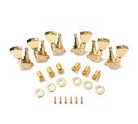 Alnicov 6PCS 3L 3R Chitarra String Tuning Pioli Sigillati Testa Macchina Accordatori Kit Rapporto di 1:18 per Gibson Les Paul Chitarre Acustiche Elettriche