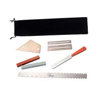 Alnicov 7 pz Chitarra Fret Coronamento File Leveling Tool Professionale Rettifica Protettori di Riparazione Set Chitarra Strumento di Riparazione Accessori
