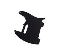 Alnicov 8 fori Telecaster Pickguard per USA/Mexican Made American Standard Telecaster Modern Style, 1Ply Nero