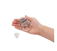 Alnicov 8 tasti Kalimba Thumb Piano, mini strumento musicale per pianoforte con dita in acrilico trasparente adatto per principianti Bambini Adulti Professionisti