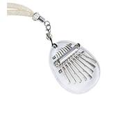 Alnicov 8 tasti Kalimba Thumb Piano, Super MiNi Acrilico Trasparente Finger Piano con cordino adatto per principianti in compleanno, Natale e altre occasioni (forma ovale)