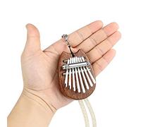 Alnicov 8 tasti Kalimba Thumb Piano, Super MiNi Finger Piano in legno massello con cordino adatto per principianti in compleanno, Natale e altre occasioni (a forma di orecchio di gatto)
