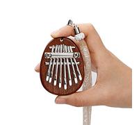 Alnicov 8 tasti Kalimba Thumb Piano, Super MiNi pianoforte con dita in legno massello con cordino adatto per principianti in compleanno, Natale e altre occasioni (forma ovale)