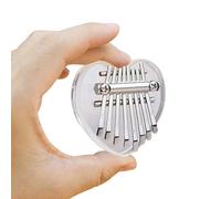 Alnicov 8 tasti Mini Kalimba Crystal Mbira Thumb Piano Miglior regalo per principianti in compleanno, Natale e altre occasioni (Love-8)