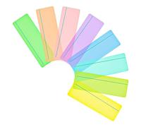 Alnicov 8PCS Strisce da Lettura per dislessia con sovrapposizioni Colorate Sovrapposizioni Colorate per dislessia Righello da Lettura per dislessia